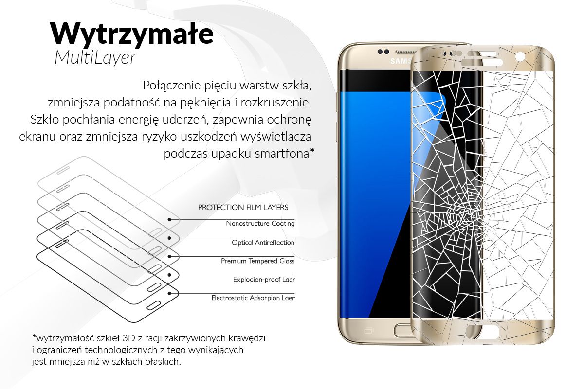 movear.pl - Szkło Hartowane 3D do Samsung Galaxy S7 edge