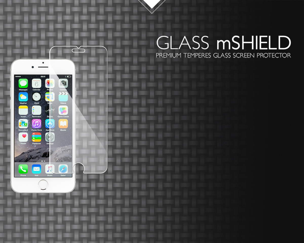 movear.pl - GLASS mSHIELD Szkło Hartowane 9H na iPhone 6, iPhone 6s 4,7