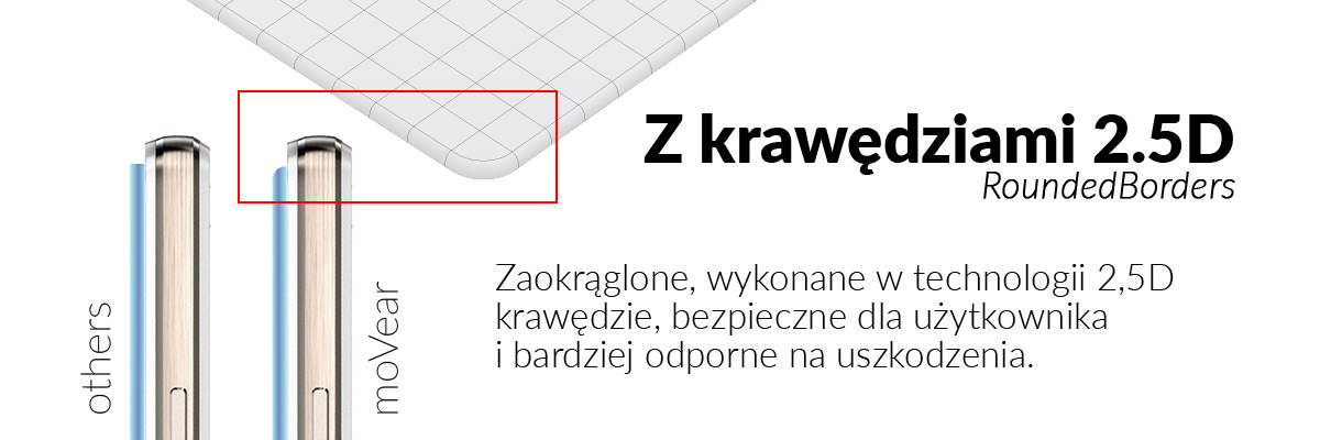 movear.pl - GLASS mSHIELD Szkło Hartowane 9H na Huawei P8 - moVear