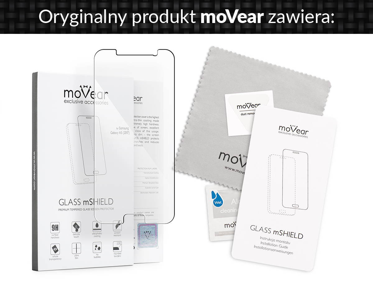 movear.pl - GLASS mSHIELD Szkło Hartowane 9H na Samsung Galaxy A5 (2017) - moVear