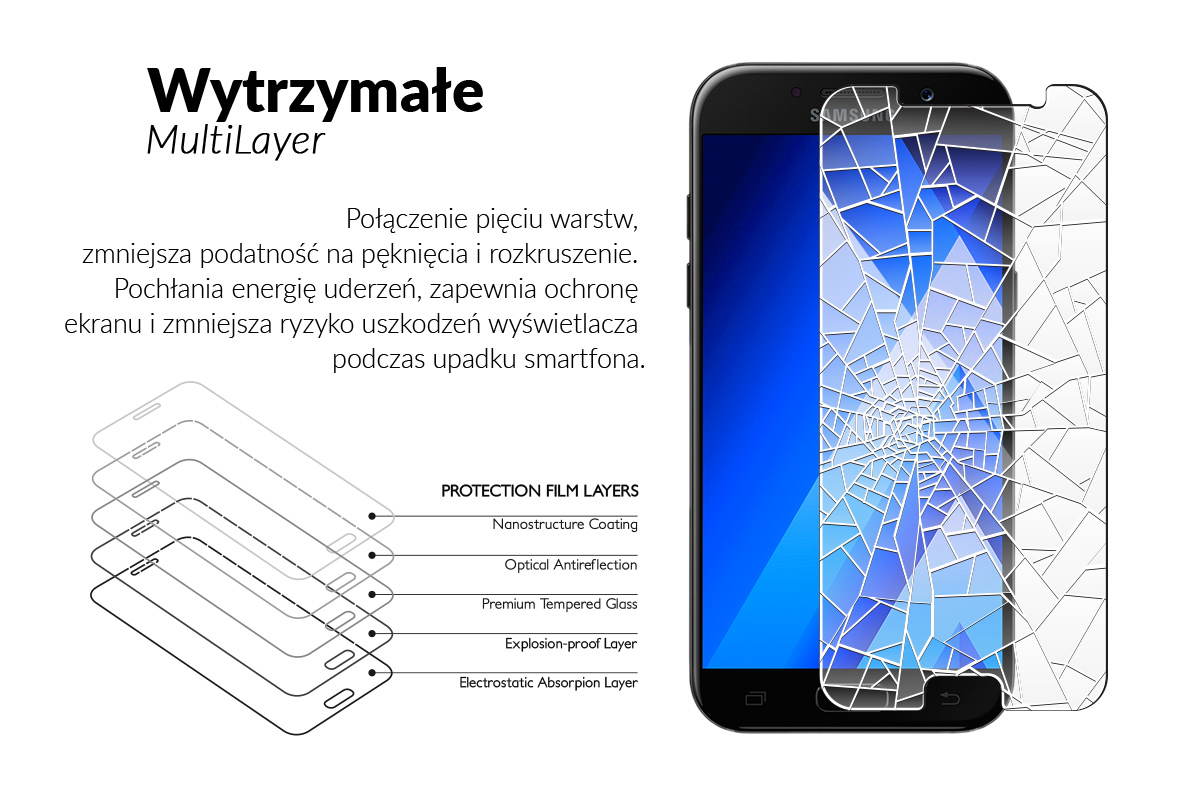 movear.pl - GLASS mSHIELD Szkło Hartowane 9H na Samsung Galaxy A5 (2017) - moVear