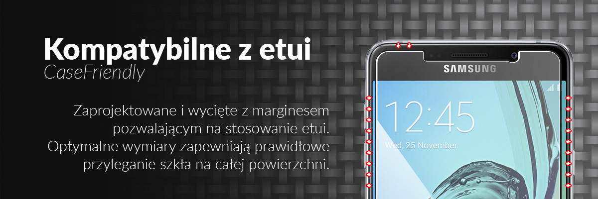 movear.pl - GLASS mSHIELD Szkło Hartowane 9H na Samsung Galaxy A7 (2016) - moVear