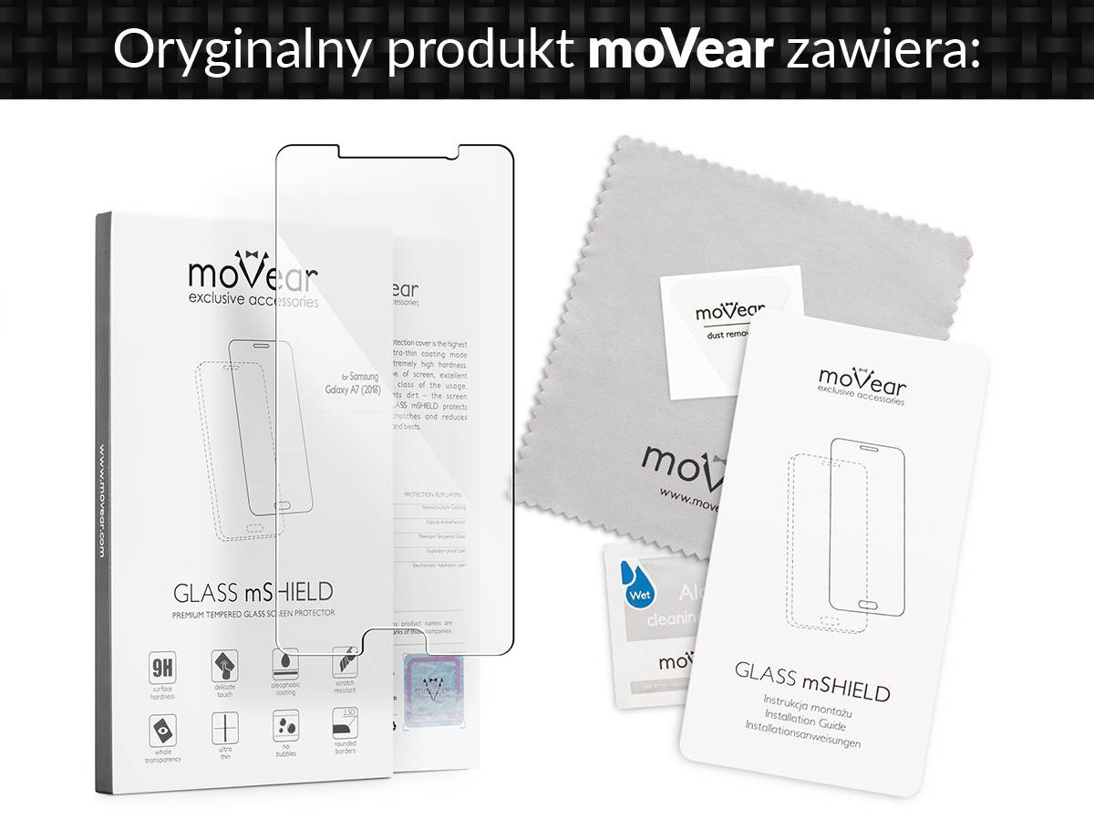movear.pl - GLASS mSHIELD Szkło Hartowane 9H na Samsung Galaxy A7 (2016) - moVear