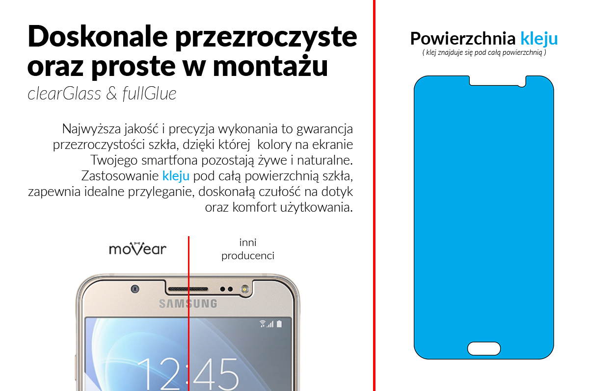 movear.pl - GLASS mSHIELD Szkło Hartowane 9H na Samsung Galaxy J7 (2016) - moVear