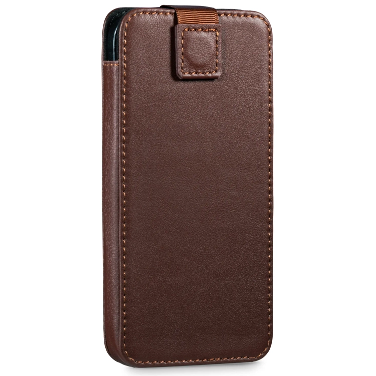 moVear pocketCase C+ skórzana wsuwka do Apple iPhone Air / 16/15/14 Plus, 13/12/11 Pro MAX, Xs MAX / 11 / XR / 8/7/6 Plus | Skóra naturalna nappa (Ciemnobrązowa)