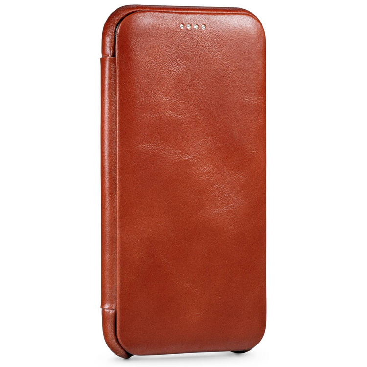 moVear flipSide S skórzane etui do Apple iPhone 11 Pro (5.8") | Skóra naturalna vintage (Brązowa)