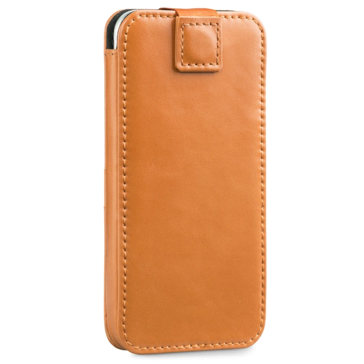 moVear pocketCase C+ skórzana wsuwka do Samsung rozmiar M (ok 148 x 71 x 8mm) | Skóra naturalna vintage (Jasnobrązowa)