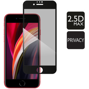 moVear GLASS mSHIELD 2.5D MAX privacy do Apple iPhone SE (2022 / 2020) / 8 / 7 (4.7") (Prywatyzujące, kompatybilne z etui)