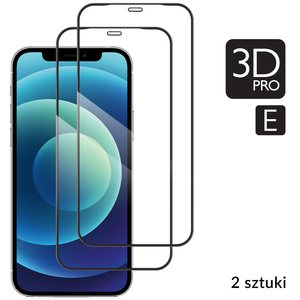 2 szt. | moVear GLASS mSHIELD 3D PRO-E do Apple iPhone 12 Pro / 12 (6.1") (kompatybilne z etui)