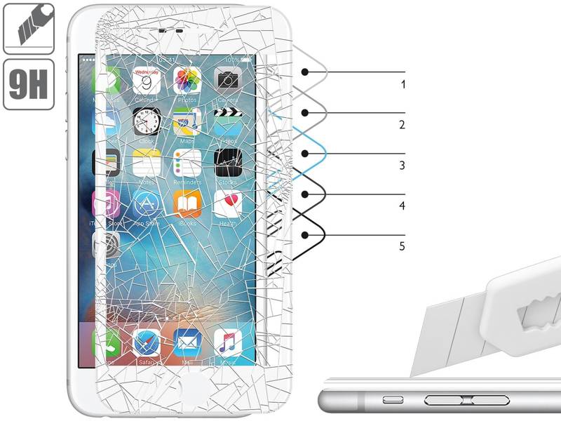 
                    moVear GLASS mSHIELD 3D PRO do Apple iPhone 6s / 6 (4.7") (na cały ekran)