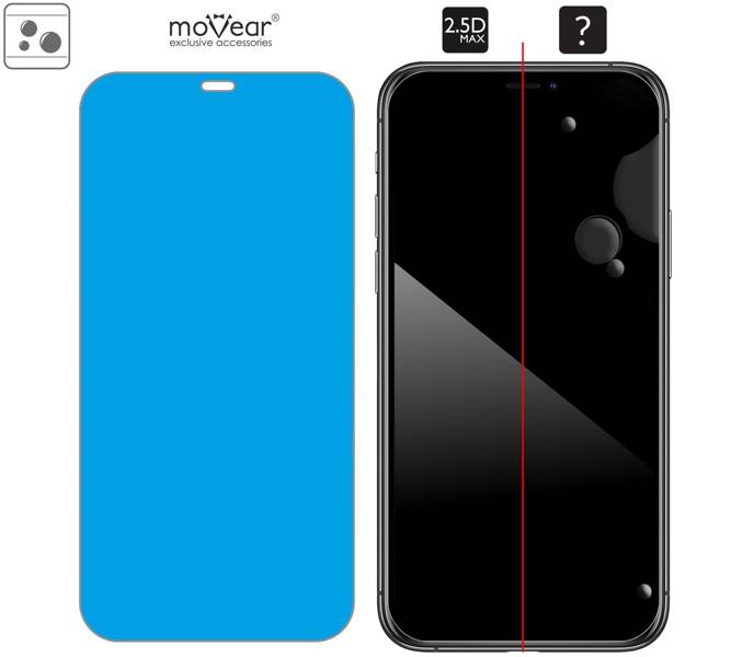 2 szt. | moVear GLASS mSHIELD 2.5D MAX do Apple iPhone 11 Pro / Xs / X (5.8")