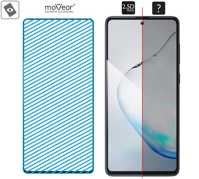 2 szt. | moVear GLASS mSHIELD 2.5D MAX do Samsung Galaxy Note 10 Lite (6.7") (kompatybilne z etui)