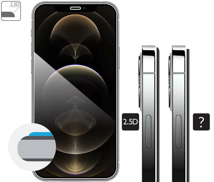 2 szt. | moVear GLASS mSHIELD 2.5D do Apple iPhone 12 Pro Max (6.7") (kompatybilne z etui)