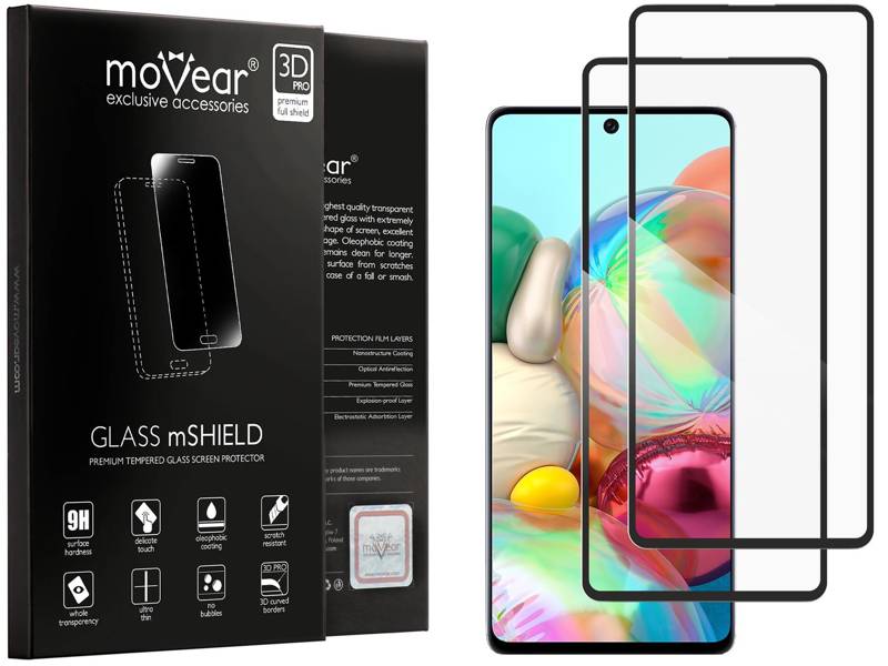2 szt. | moVear GLASS mSHIELD 3D PRO-E do Samsung Galaxy A71 (6.7")