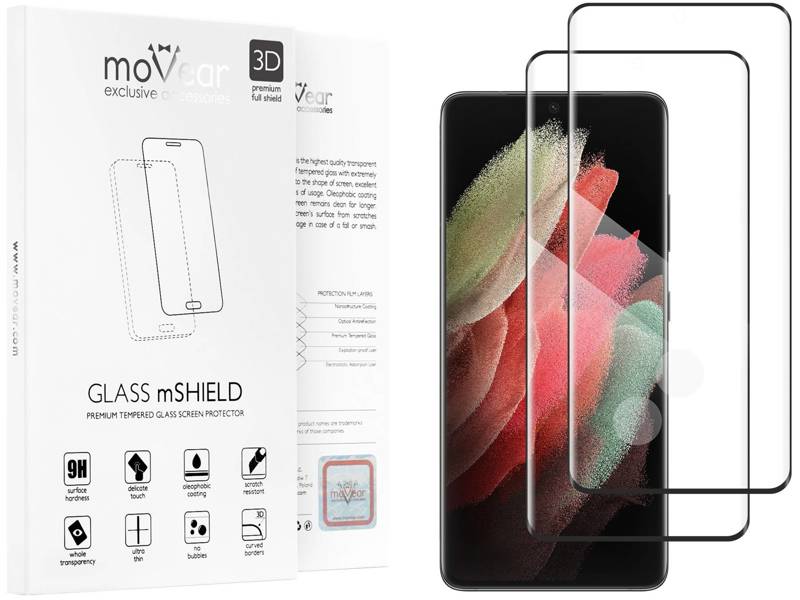 2 szt. | moVear GLASS mSHIELD 3D do Samsung Galaxy S21 Ultra (6.8")