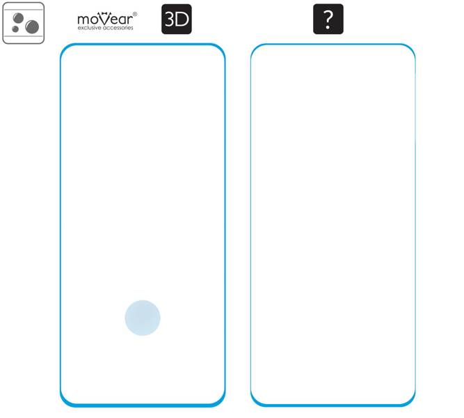 2 szt. | moVear GLASS mSHIELD 3D do Samsung Galaxy S21 Ultra (6.8") (na cały ekran)
