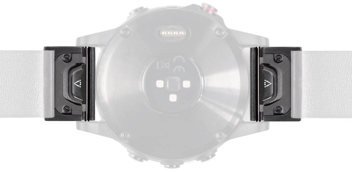 moVear Adapter paska 22mm do Garmin Fenix 6X / 5X - Pro, Plus, Solar (koperta 42mm, QuickFit 26mm) | Czarny