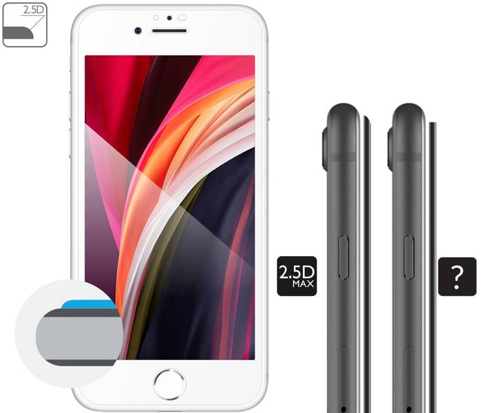 moVear GLASS mSHIELD 2.5D MAX do Apple iPhone 8 Plus / 7 Plus (5.5”)