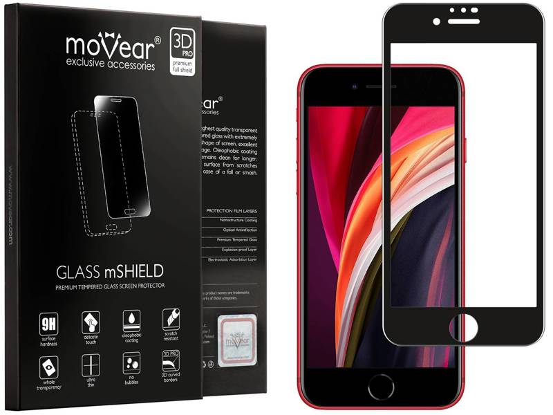 moVear GLASS mSHIELD 3D PRO MATT do Apple iPhone SE (2022 / 2020) / 8 / 7 (4.7") | (Antyrefleksyjne)