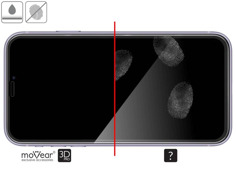 moVear GLASS mSHIELD 3D PRO do Apple iPhone 11 Pro / Xs / X (5.8")