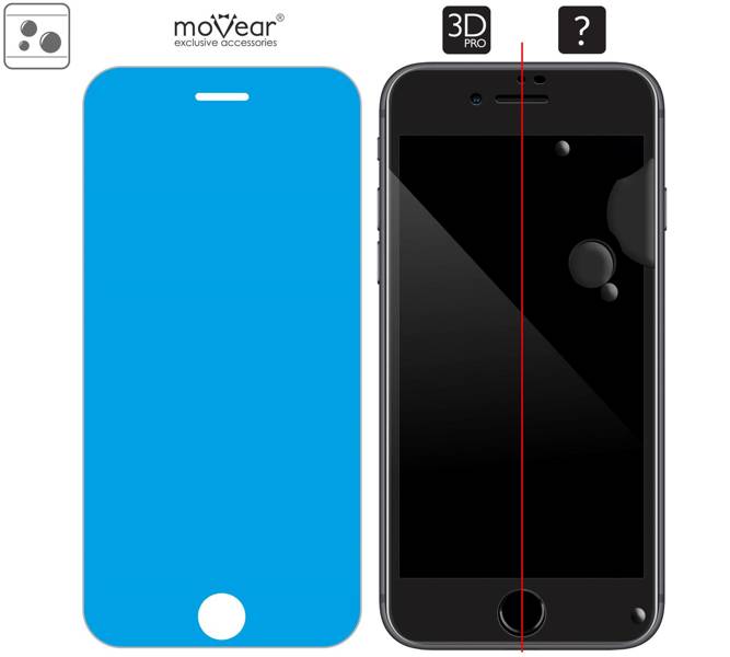 moVear GLASS mSHIELD 3D PRO do Apple iPhone 8 Plus / 7 Plus (5.5") (na cały ekran)