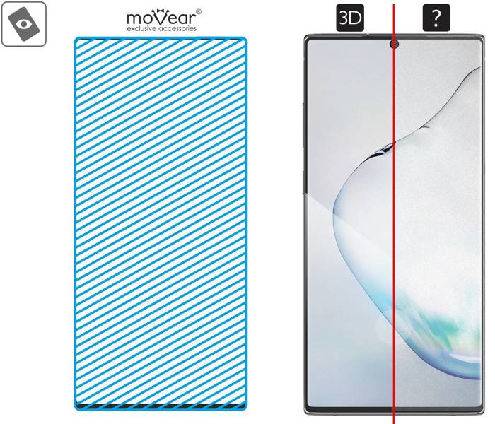 moVear GLASS mSHIELD 3D do Samsung Galaxy Note 10+ (Plus) (6.8") (na cały ekran)