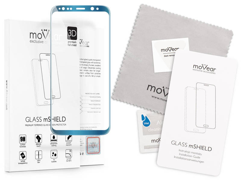 moVear GLASS mSHIELD 3D na Samsung Galaxy S8+ (Plus) | Szkło Hartowane na Cały Ekran, 9H