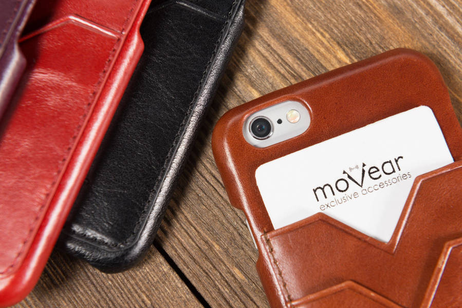 moVear backCover S+ Skórzane Etui Plecki do Apple iPhone 6 / 6s | Skóra Gładka | Cappuccino