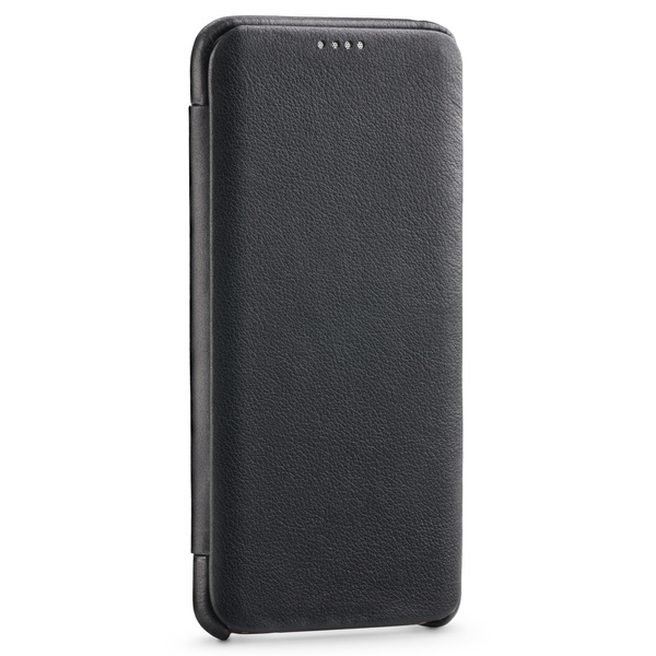 moVear flipSide S skórzane etui do Samsung Galaxy S9 (5.8") | Skóra naturalna nappa (Czarne)