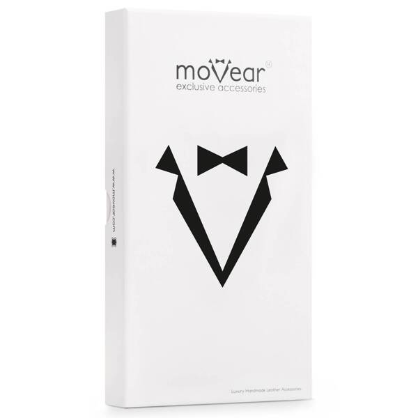 moVear pocketCase C+ skórzana wsuwka do iPhone 13 Mini / 12 Mini / SE 2020 / 8 / 7 / 6 | Skóra naturalna vintage (Brązowa)